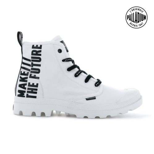 Palladium Pampa Hi Future Men's Boots White | UK A214-TSW